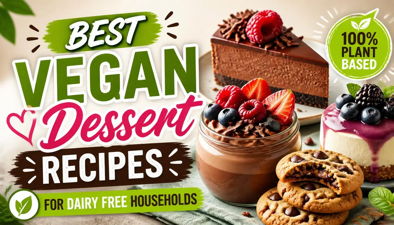 Best Vegan Dessert Recipes for Dairy Free Households
