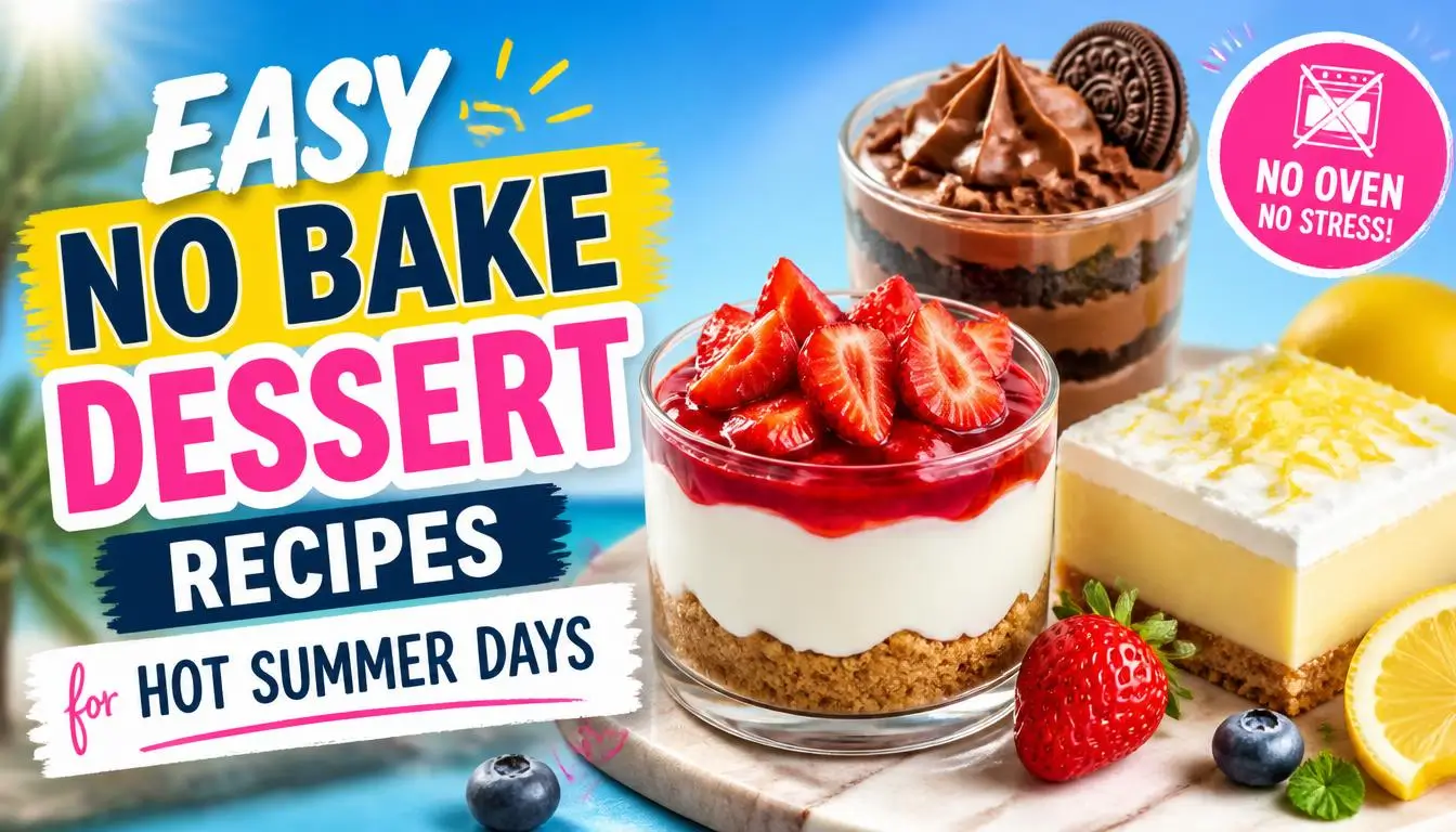 Easy No Bake Dessert Recipes for Hot Summer Days