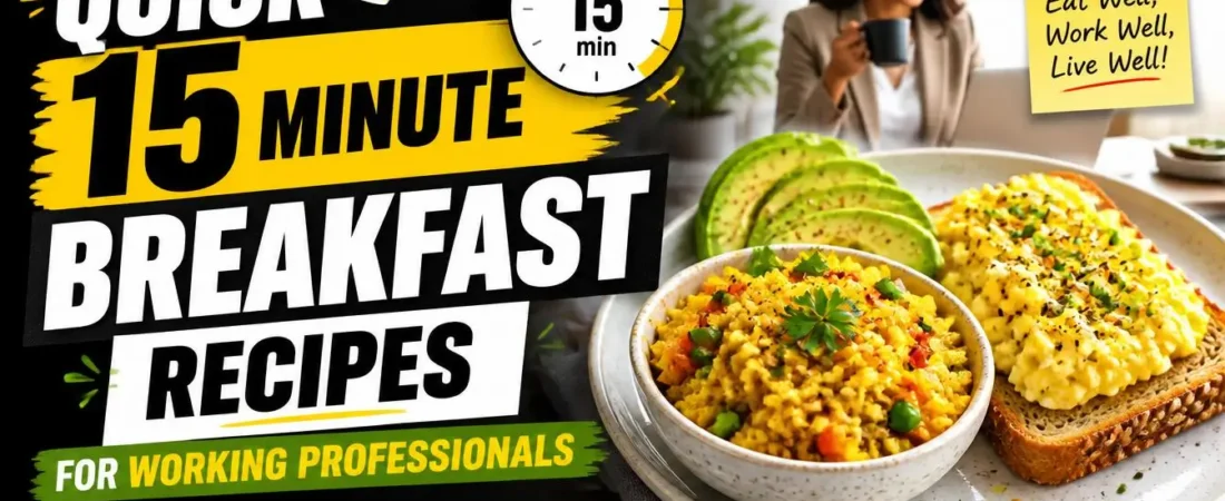 Quick 15 Minute Breakfast Recipes for Working Professionals