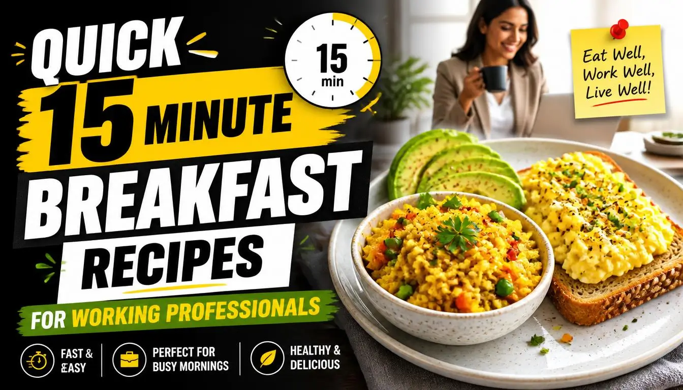 Quick 15 Minute Breakfast Recipes for Working Professionals